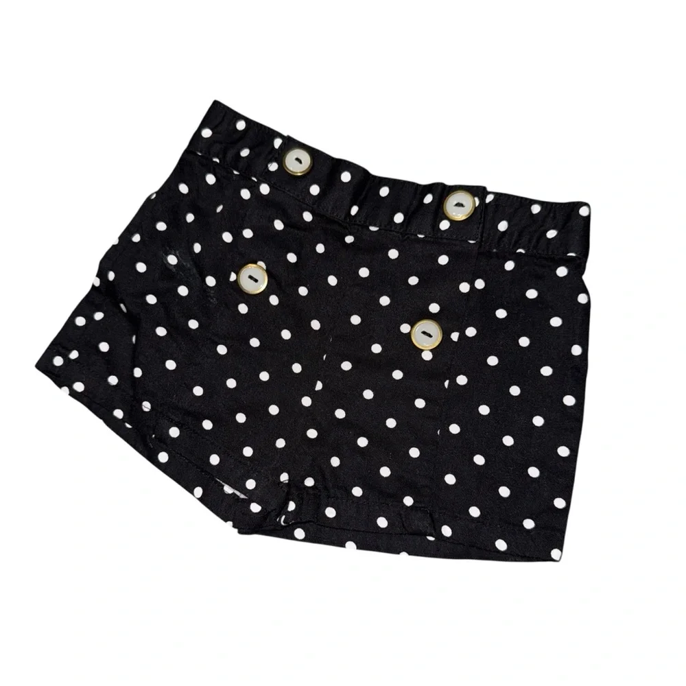 🎀3/$23🎀 Chic Black Polka Dot Kids Shorts